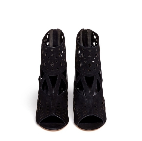 B Brian Atwood | Levens Suede Cutout Sandal~7 - Picture 1 of 13